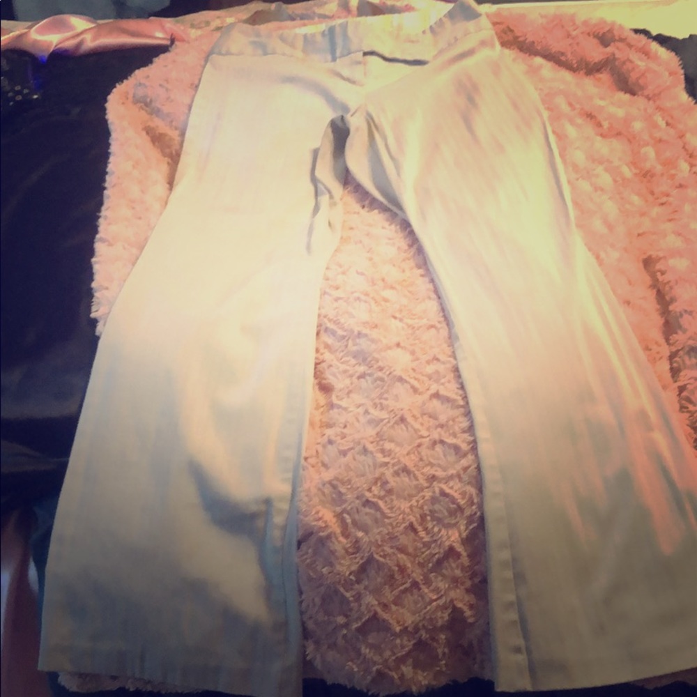 Gray dress slacks